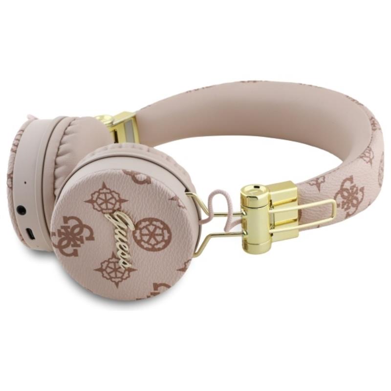 Guess Peony Script Round Shape - kabellose Bluetooth Kopfhörer ENC (braun) – Produktabbildung 2