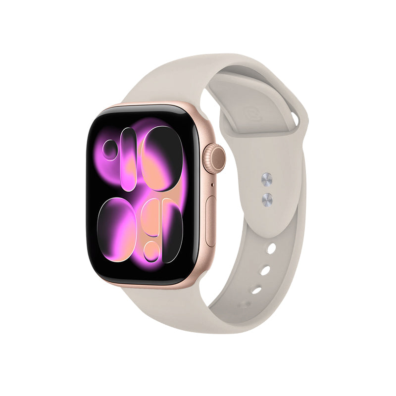 Crong Liquid - Armband für Apple Watch 38/40/41/42 mm (kamenně beige)