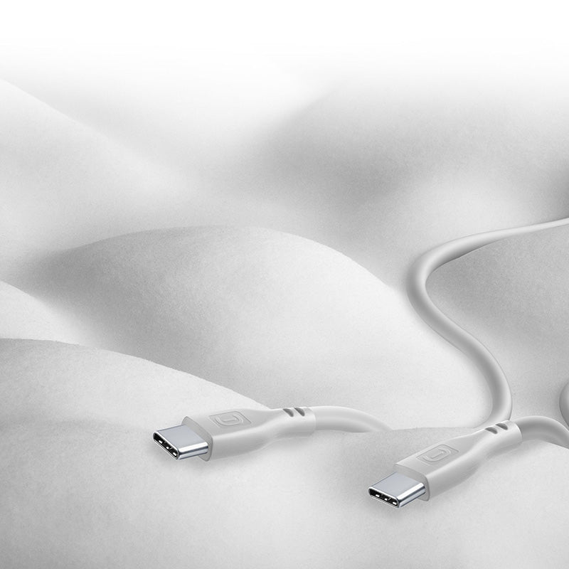 Cellularline Soft Cable - USB-C to USB-C cable 1.2 m (grey) – Produktabbildung 2