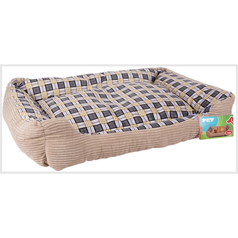 Jiný Měkký pelíšek für psy 75 x 58 x 19 cm Größe L (beige) – Produktabbildung 2