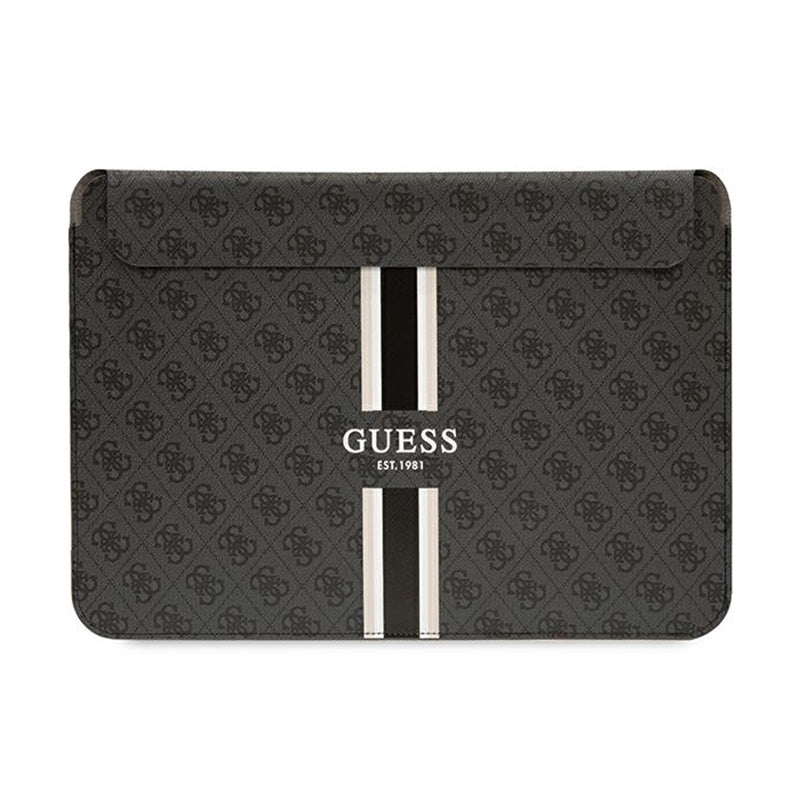 Guess 4G Printed Stripes Computer Sleeve - Hülle für 14" Laptop (schwarz)