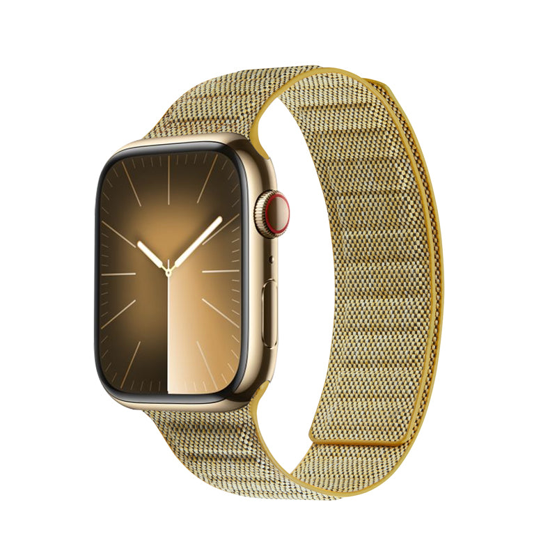 Crong Melange - magnetische Armband für Apple Watch 38/40/41/42 mm (gelb melanž)