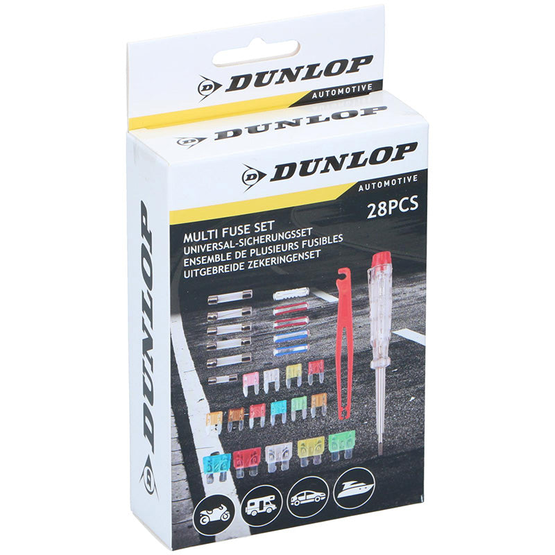Dunlop - Set pojistek + zkoušečka napětí 28 Stk