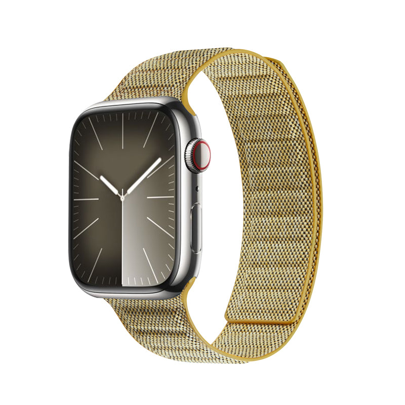Crong Melange - magnetische Armband für Apple Watch 38/40/41/42 mm (gelb melanž) – Produktabbildung 2