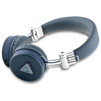 Guess Grained Classic Round Shape - kabellose Bluetooth Kopfhörer ENC (blau)