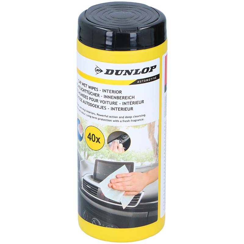 Dunlop - vlhčené ubrousky für péči o kokpit Auto (40 Stk.)