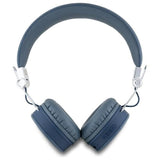 Guess Grained Classic Round Shape - kabellose Bluetooth Kopfhörer ENC (blau) – Produktabbildung 2