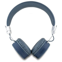 Guess Grained Classic Round Shape - kabellose Bluetooth Kopfhörer ENC (blau) – Produktabbildung 2