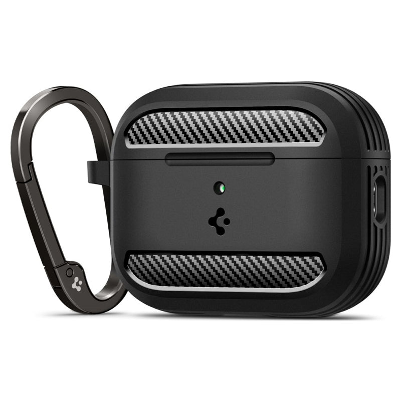 Spigen Rugged Armor - Hülle für Apple AirPods Pro 3 (Matte Schwarz)