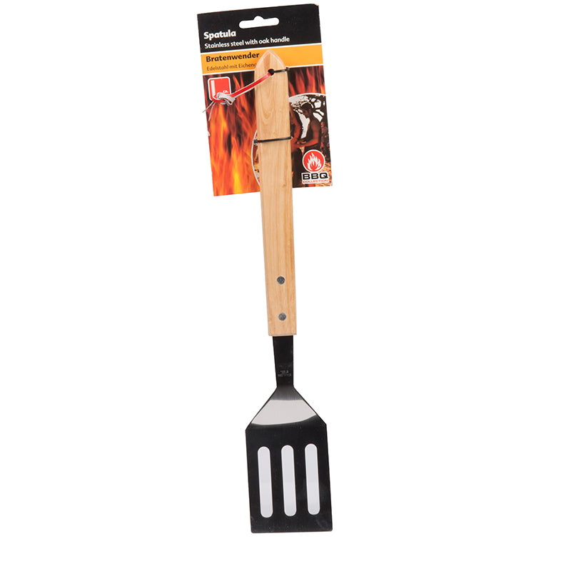 BBQ - grilovací lopatka, dubová rukojeť 41 cm