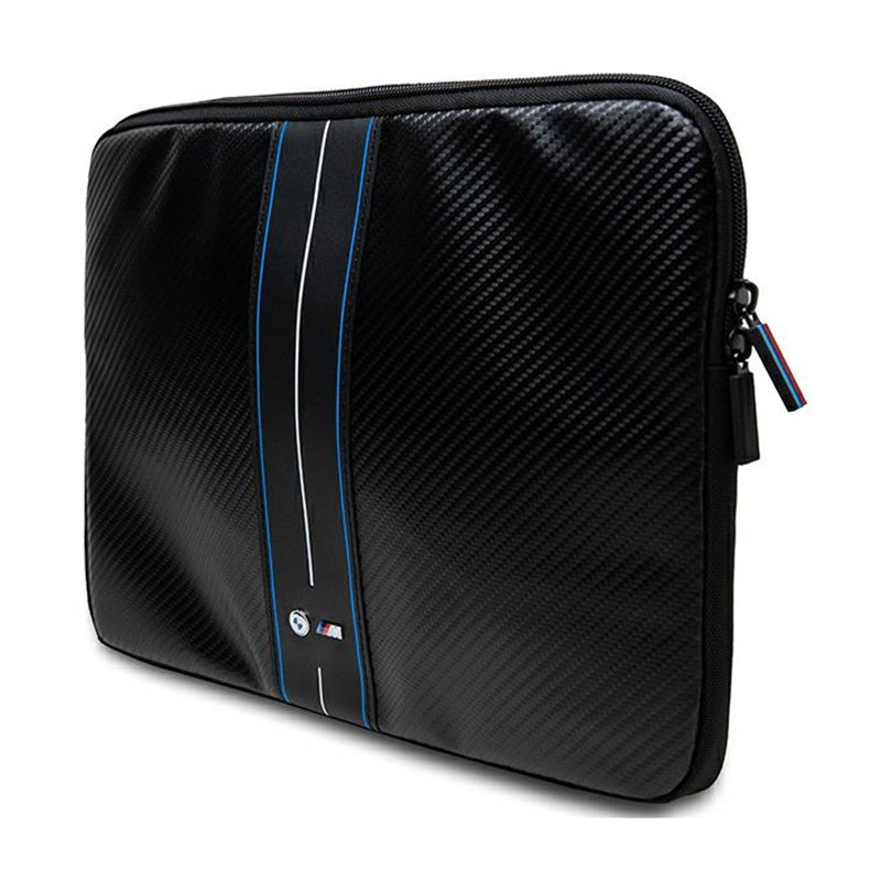 BMW Carbon Blue Stripes Sleeve - Hülle für 13" / 14" Laptop (schwarz) – Produktabbildung 2