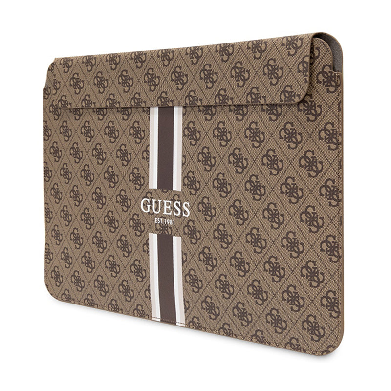 Guess 4G Printed Stripes Computer Sleeve - Hülle für 14" Laptop (braun) – Produktabbildung 2