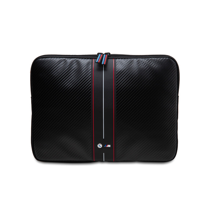 BMW Carbon Red Stripes Sleeve - Hülle für 13" / 14" Laptop (schwarz)