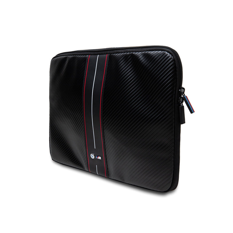 BMW Carbon Red Stripes Sleeve - Hülle für 13" / 14" Laptop (schwarz) – Produktabbildung 2