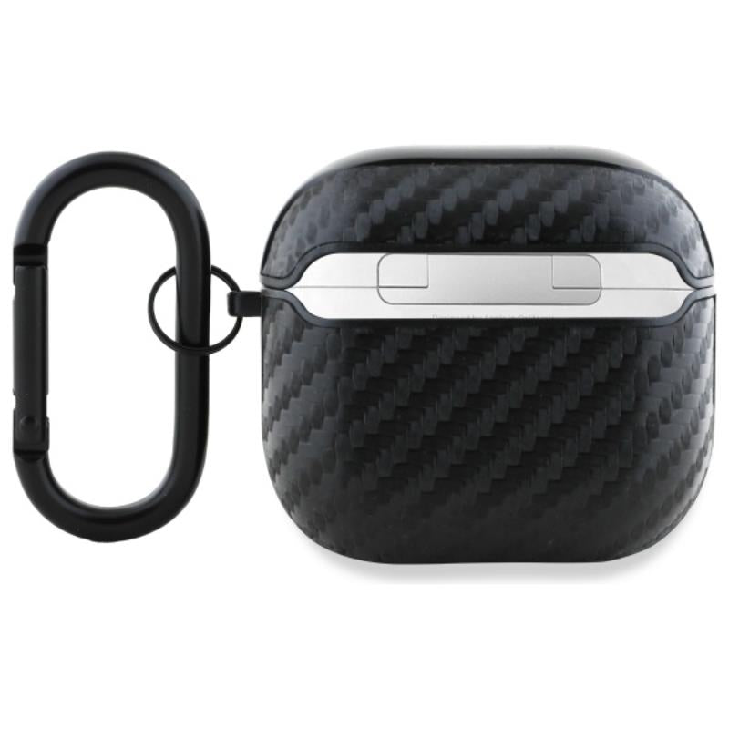 BMW Carbon Double Metal Logo - Hülle für AirPods 4 (schwarz) – Produktabbildung 2