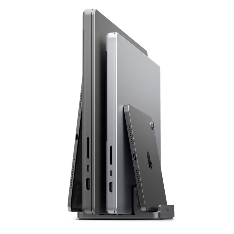 Vertikální Ständer für Laptop Spigen LD208S4 – hliníkový organizér/Ständer für 4 zařízení (vesmírně – Produktabbildung 2