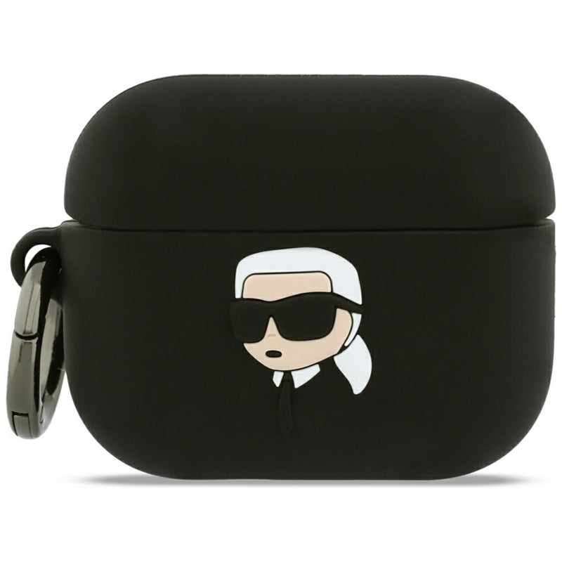 Silikonhülle Karl Lagerfeld Karl Head 3D – AirPods Pro 3 (schwarz)