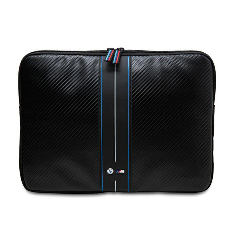BMW Carbon Blue Stripes Sleeve - Hülle für 15" / 16" Laptop (schwarz)