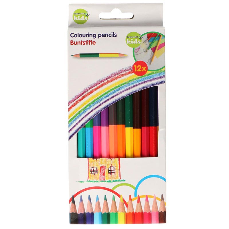Topwrite - Set oboustranných tužek 24 Farben/12 Stk