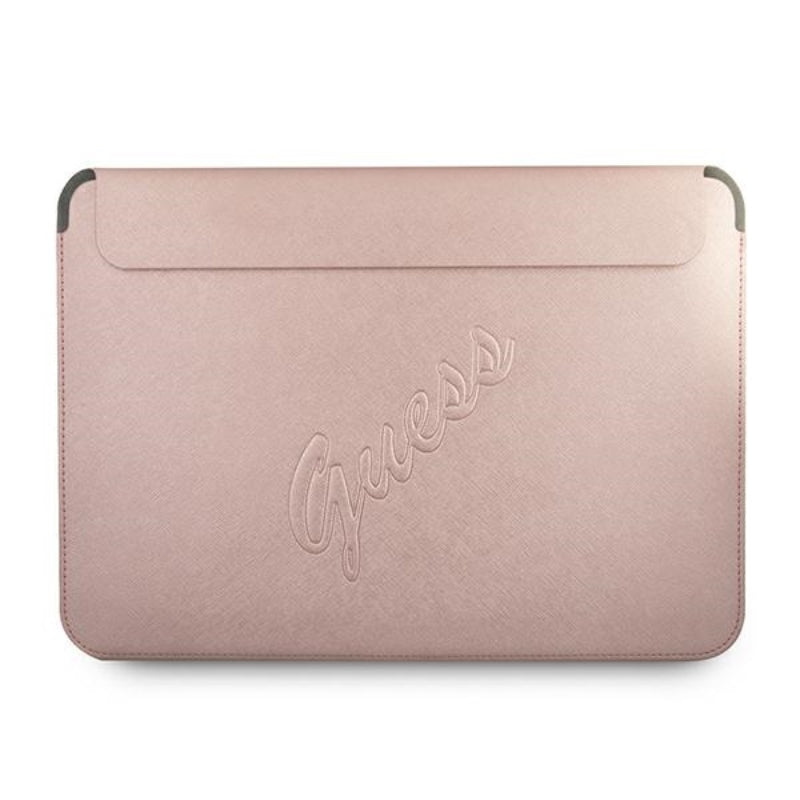 Hülle für Computer Guess Saffiano Script - 13" Laptop-Hülle (rosa) – Produktabbildung 2