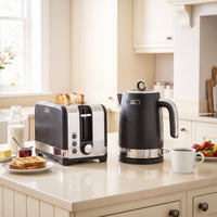 HOMCOM Wasserkocher- und Toaster-Set, 1,7 l 2200 W Schnellkoch-Wasserkocher mit Thermostat – Produktabbildung 2