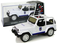 LEAN Toys Off-Road-Polizeiauto Weiß – Produktabbildung 2