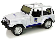 LEAN Toys Off-Road-Polizeiauto Weiß