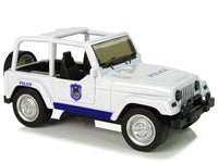 LEAN Toys Off-Road-Polizeiauto Weiß – Produktabbildung 4
