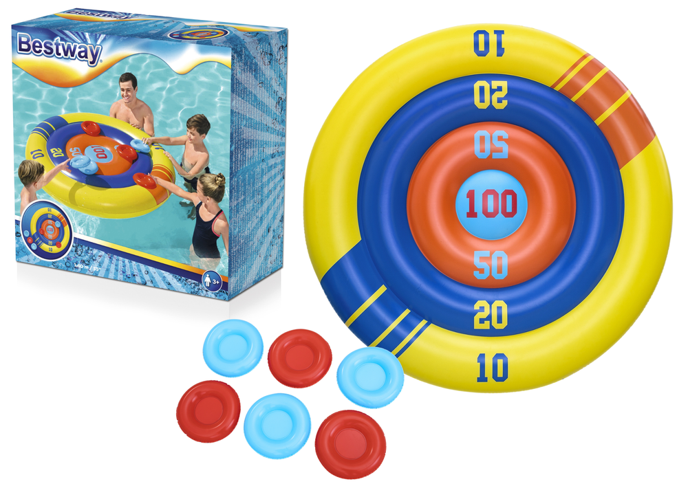 Aufblasbares Billardspiel Arcade Shield, Frisbee 140 cm Bestway 52566