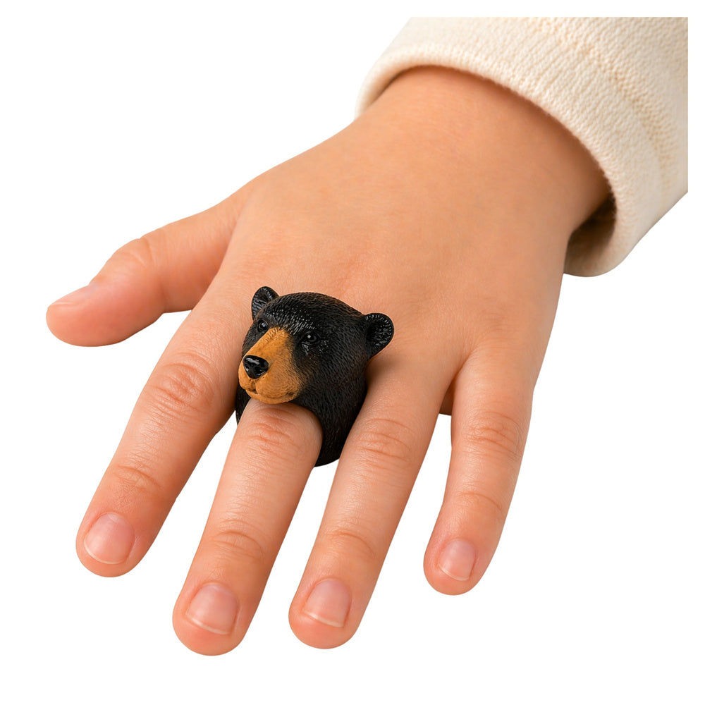 LEAN TOYS Ring on Hand Educational Animals Bear – Produktabbildung 3