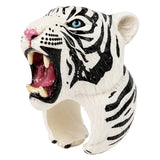 LEAN TOYS Handring Educational Animals Tiger Weiß – Produktabbildung 2
