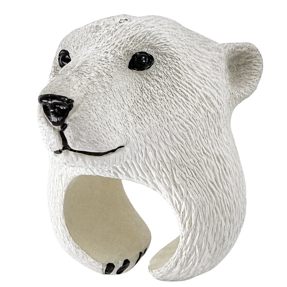 LEAN TOYS Handring Educational Animals Bear Weiß – Produktabbildung 2