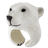 LEAN TOYS Handring Educational Animals Bear Weiß – Produktabbildung 2