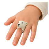 LEAN TOYS Handring Educational Animals Bear Weiß – Produktabbildung 3