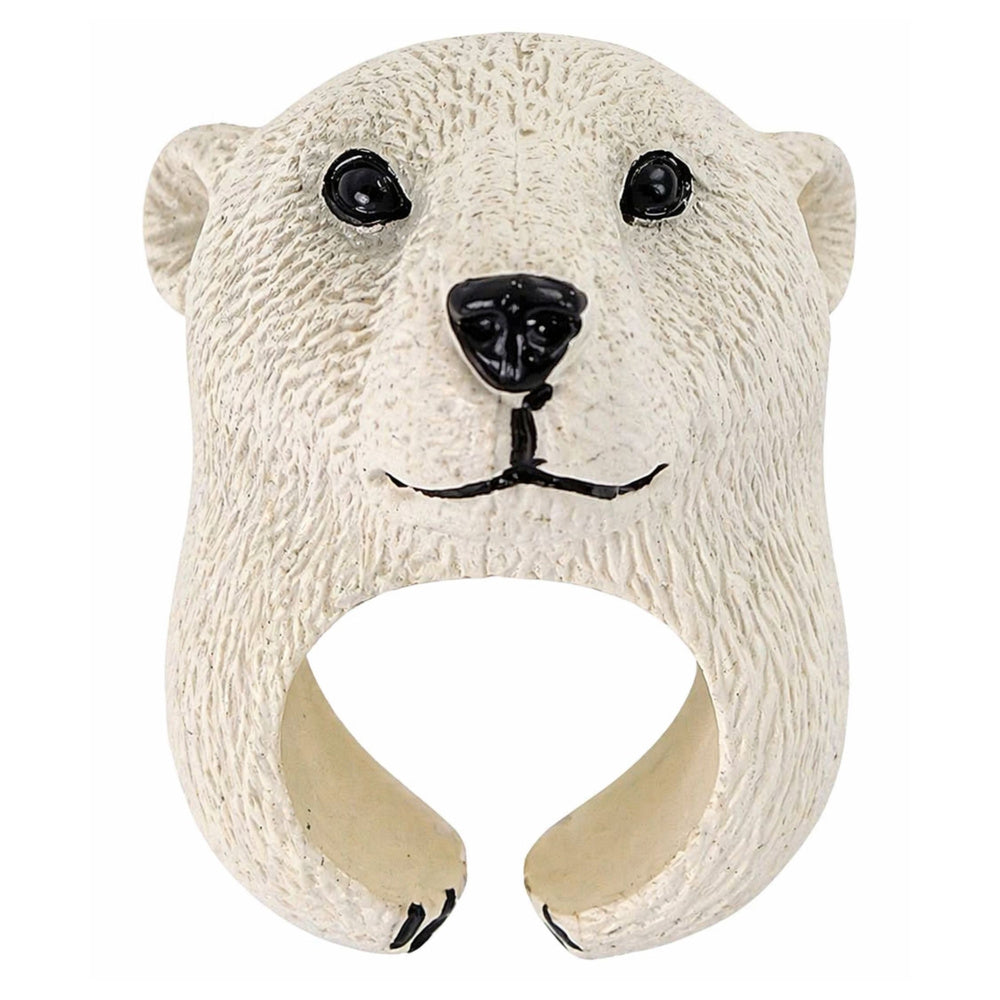LEAN TOYS Handring Educational Animals Bear Weiß – Produktabbildung 4