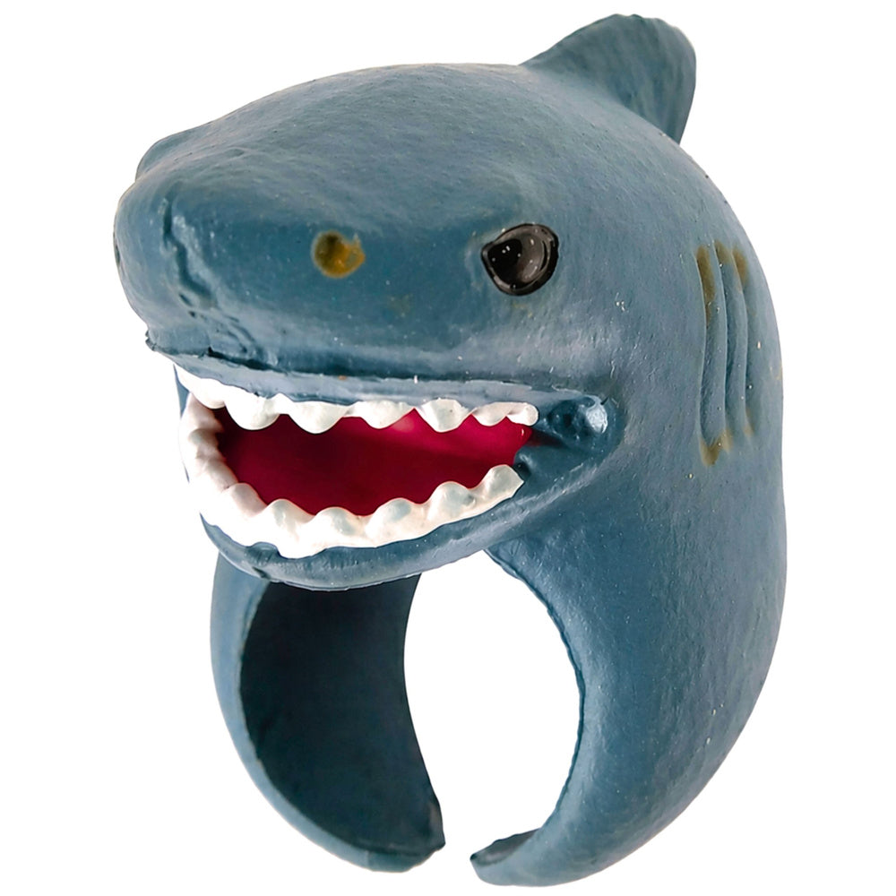 LEAN TOYS Ring auf der Hand pädagogische Tiere Hai – Produktabbildung 2