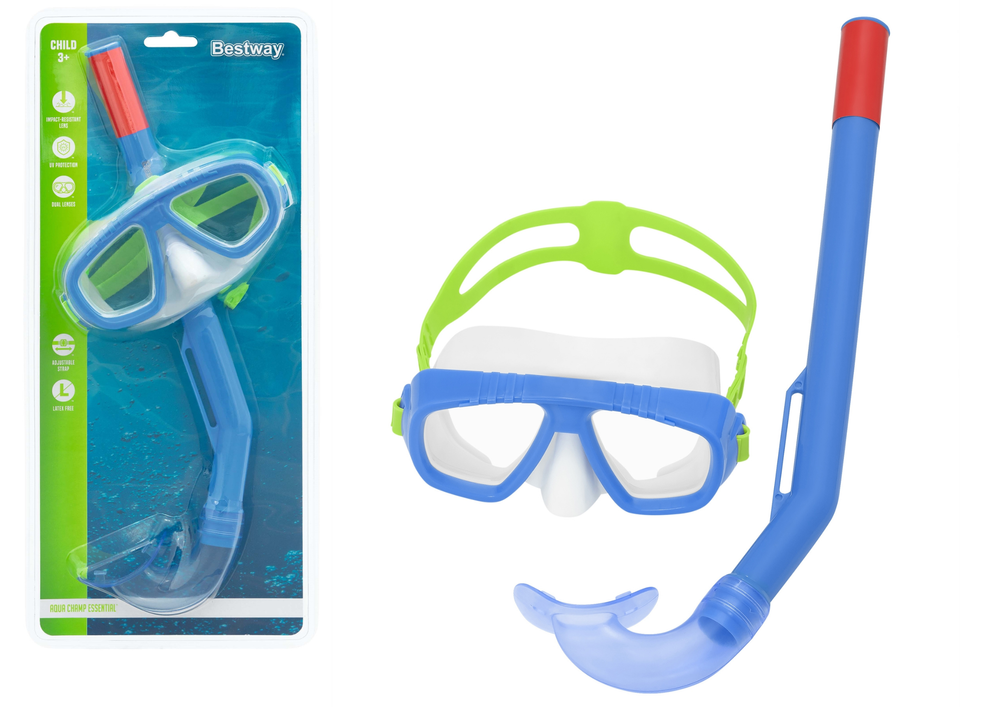 Tauchmaske mit Schnorchel Marineblau Bestway 24018