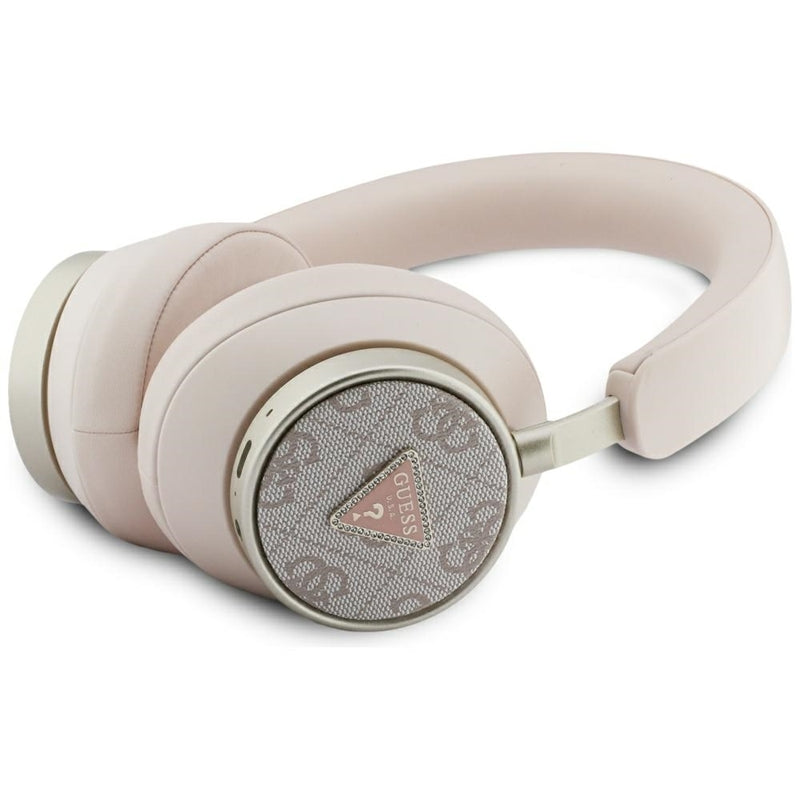 Guess 4G Triangle Logo - kabellose Bluetooth V5.4 ENC Kopfhörer für uši (rosa)