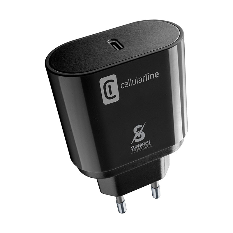Cellularline - USB-C Super Fast Charger 25W (Designed for Samsung) (black) – Produktabbildung 3