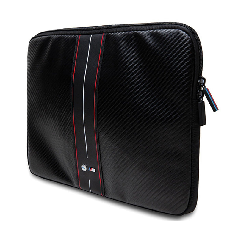 BMW Carbon Red Stripes Sleeve - Hülle für 15" / 16" Laptop (schwarz)