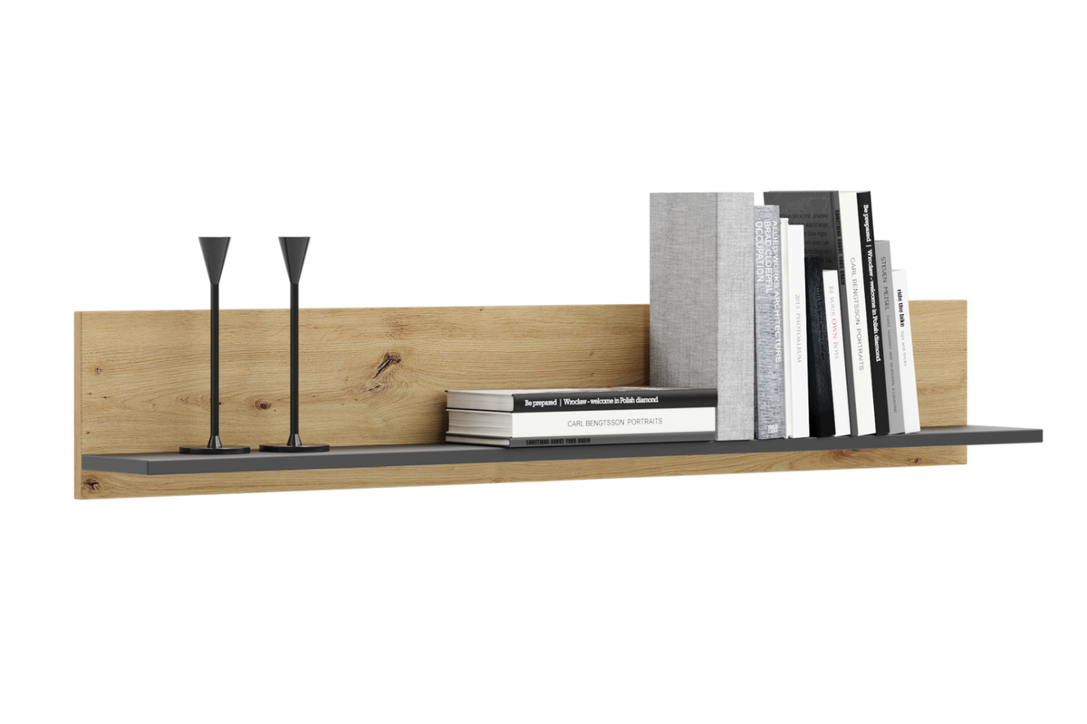 Shelf 100 cm - artisan oak / black