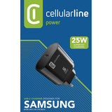 Cellularline - USB-C Super Fast Charger 25W (Designed for Samsung) (black) – Produktabbildung 4