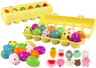 LEAN Toys Squishy Ostereier Set 12 Stück