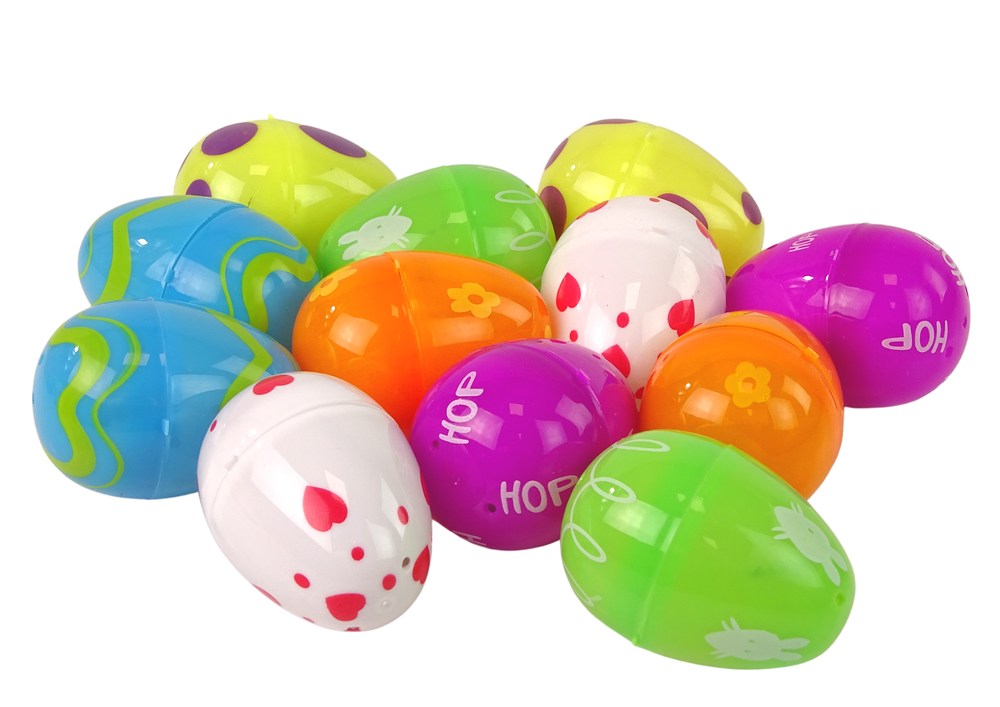 LEAN Toys Squishy Ostereier Set 12 Stück – Produktabbildung 2