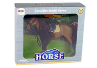 LEAN Toys Braunes Mähnenkämmendes Pferd Figur – Produktabbildung 3
