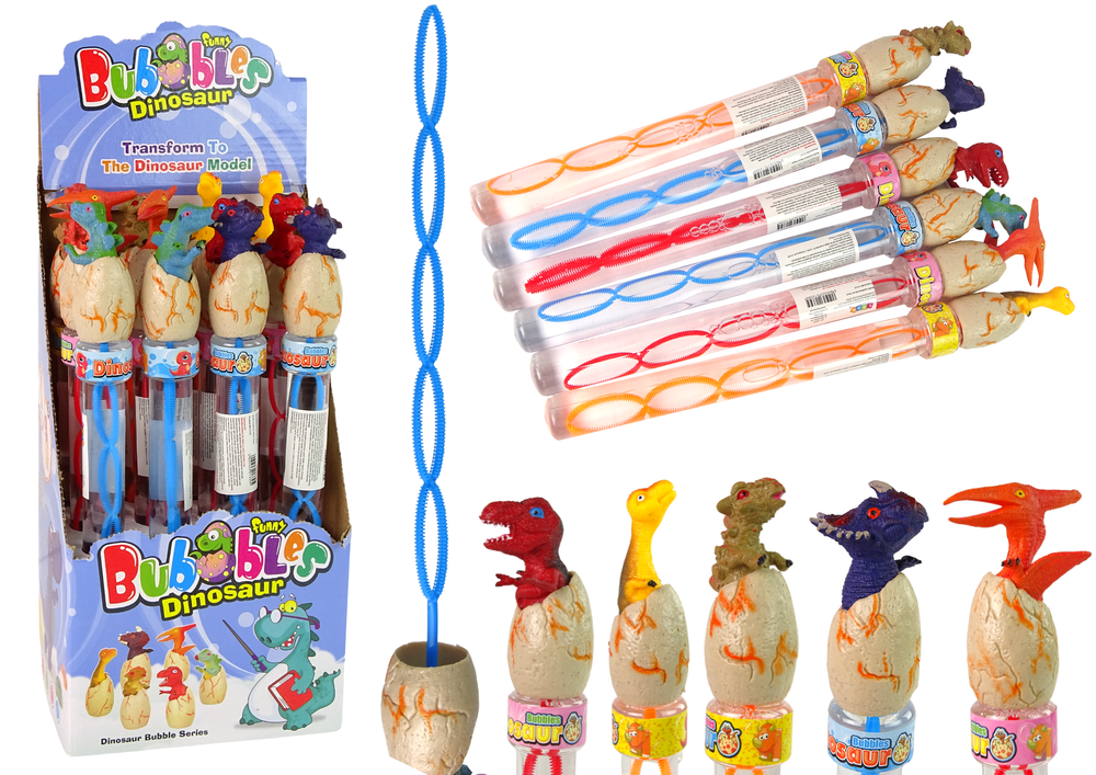 LEAN TOYS Seifenblasen Dinosaurier 34 cm Verschiedene Farben