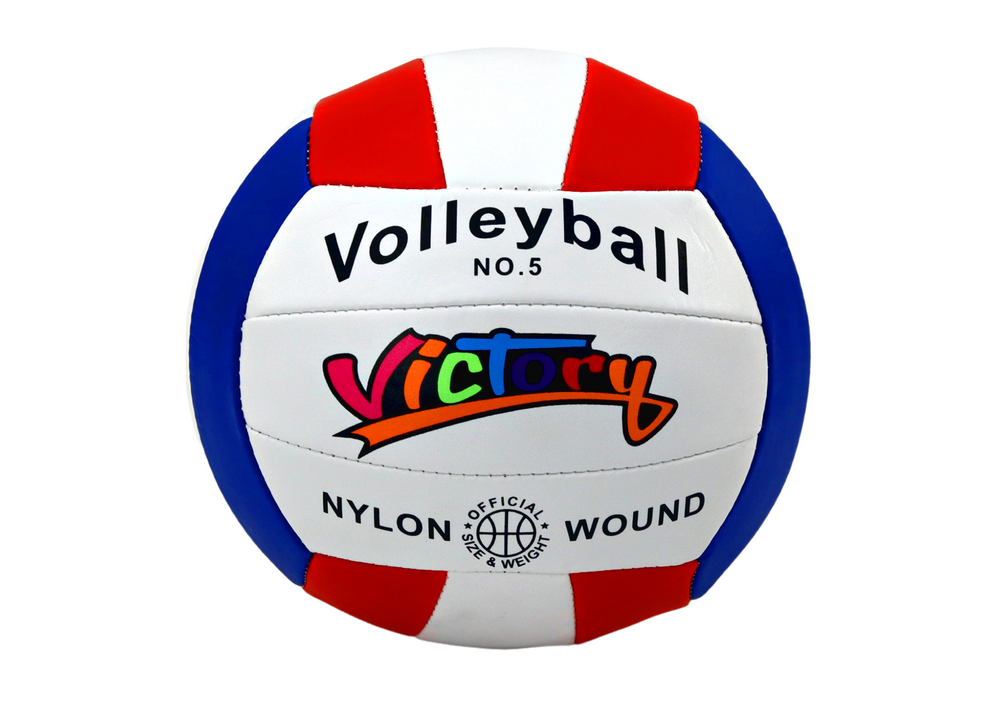 LEAN Toys Weißer Volleyballball, Größe 5, bunt