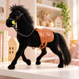 LEAN Toys Samt-Pferde-Figur Schwarz – Produktabbildung 4