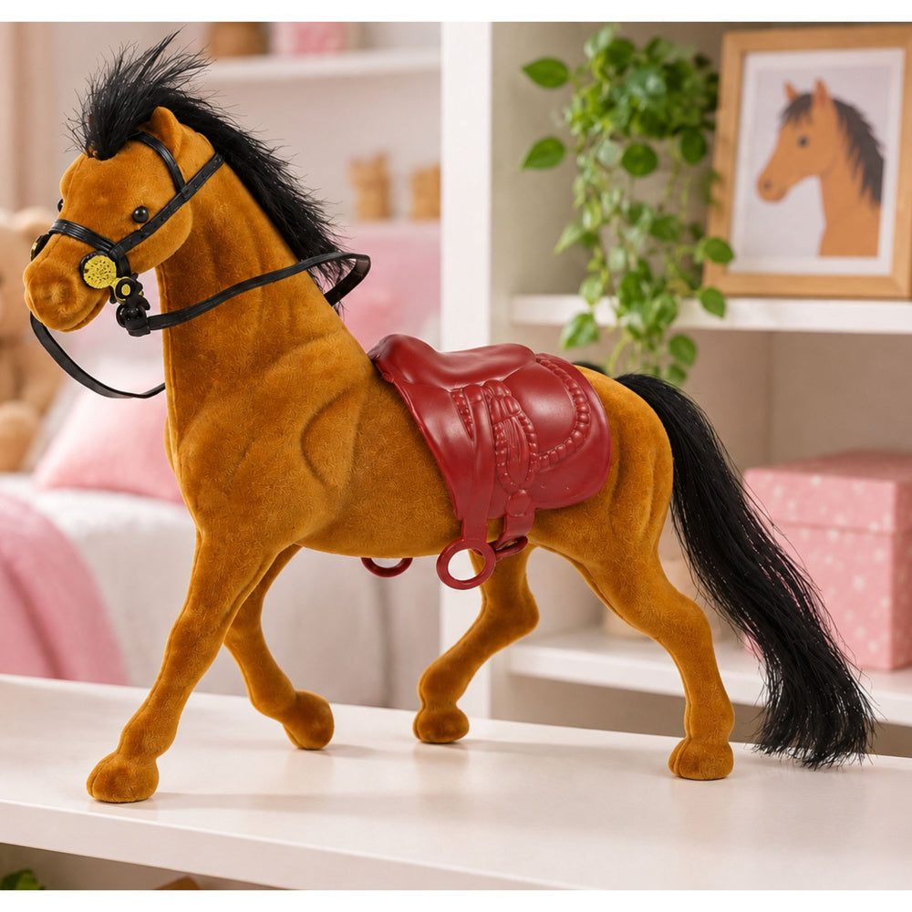 LEAN Toys Samt Bronze Pferd Figur – Produktabbildung 4