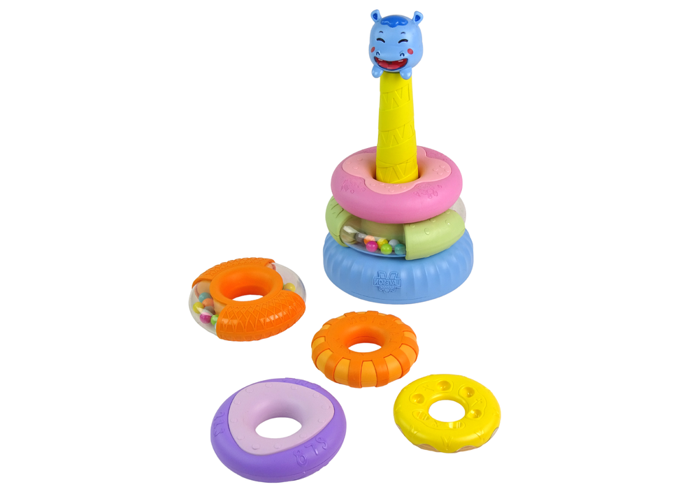 LEAN Toys Lernpyramide Farbige Ränder – Produktabbildung 3